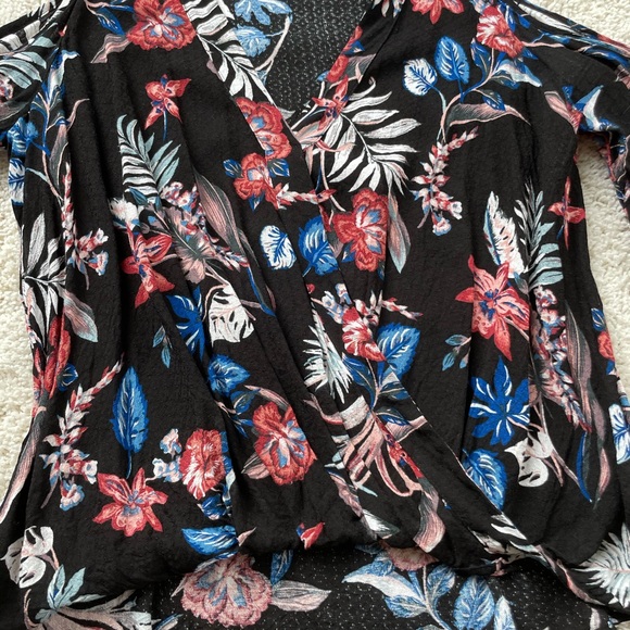 Black Cold Shoulder Top by Lush - Picture 2 of 4